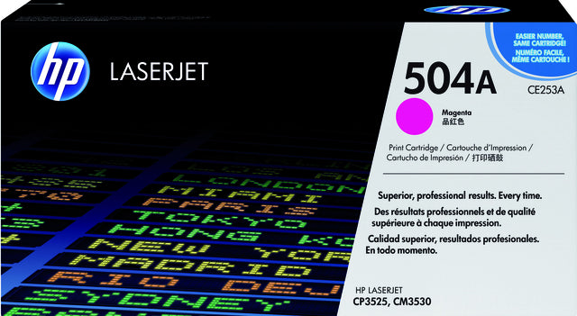 Tonercartridge HP CE253A 504A rot