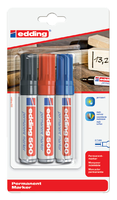 Filztip-Edding 500 abfallende Assorti 2-7mm Blase bis 3st