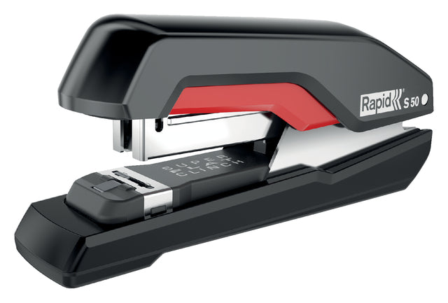 Office Machine Rapid Supreme Fullstrip S50 60 Blatt Schwarz/Rot