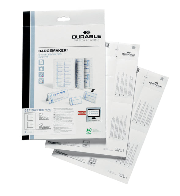 Badgaart Langlebig 1420 druckbare A6 80pieces
