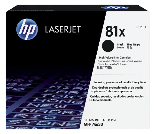 Tonercartridge HP CF281X 81X Black HC