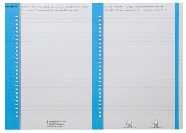Reitstreifen Elba Nr 8 138x6mm lateral Blau