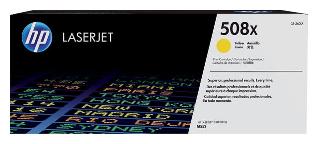 Tonercartridge HP CF362X 508X Yellow HC