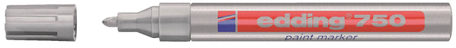 Filztip Edding 750 Lackmarker rund Silber 2-4mm