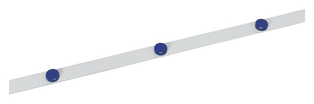 Metallreifen Maul 1mx35mm selbstadhäsiv 3 Magnete Körper weiß