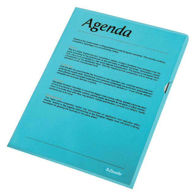 L-Folds Esselte Standard A4 0,11 mm pp blau