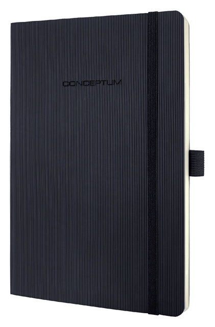 Notebook Sigel Conceptum Pure A5 194Blz 80gr Linie Schwarz