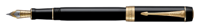 Fountain Pen Parker DuoFold Classic Black 18K GT fein