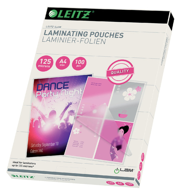 Lamining Cover Leitz A4 2x125Micron Eva 100 -Pieces