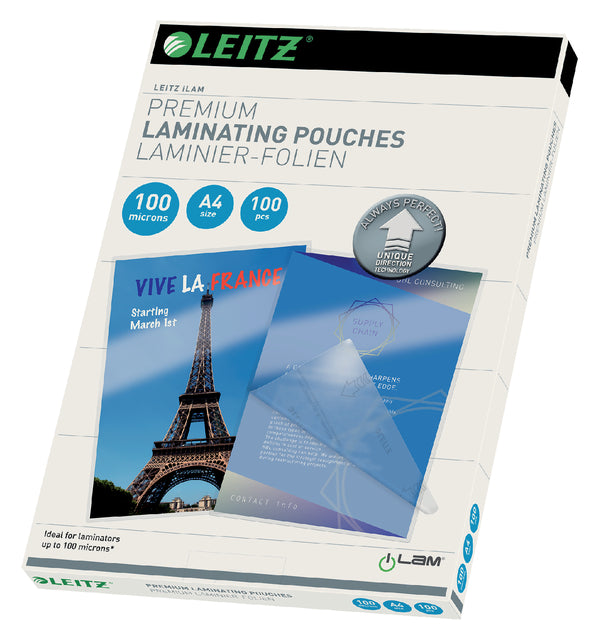 Lamining Cover Leitz Ilam A4 2x100micron 100 -Pieces