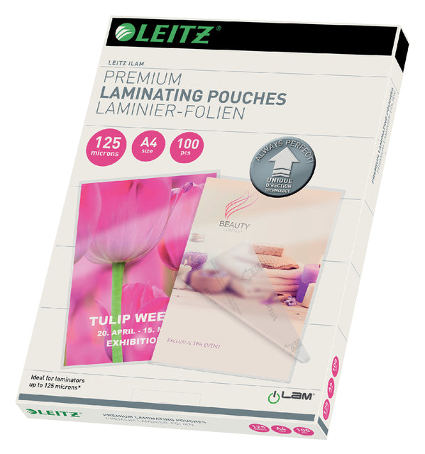 Lamining Cover Leitz Ilam A4 2x125Micron 100 -Pieces