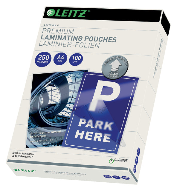 Lamining Cover Leitz Ilam A4 2x250micron 100 -Pieces