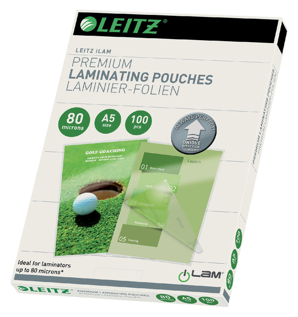 Lamining Cover Leitz Ilam A5 2x80micron 100 -Pieces