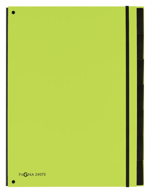 Sortierordner PAGNA -Trend A4 7 Tabs Apple Green