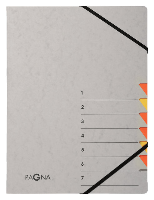 Sortierordner PAGNA Easy A4 7 Tabs Gelb/Orange