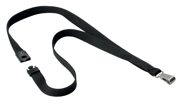 Textilkabel langlebig 8127 mit Karabijn Hak Softcolor Schwarz