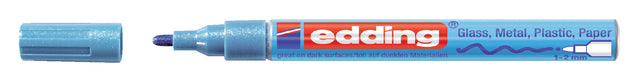 Filztip Edding 751 Lack um 1-2mm Metallic Blue | 10 Stück