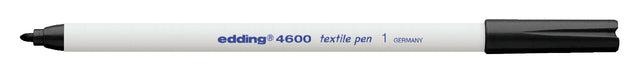 Filz -Tip Edding 4600 Textil um schwarz 1mm