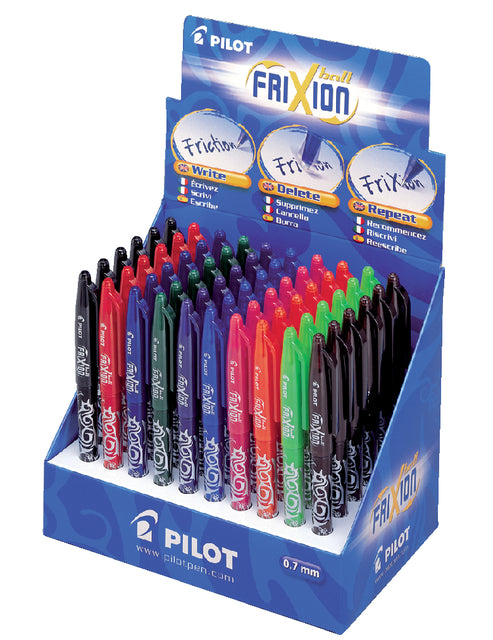 Rollerpen Pilot Frixion BL-FR7 0,35 mm Assorti Display 60 Teile