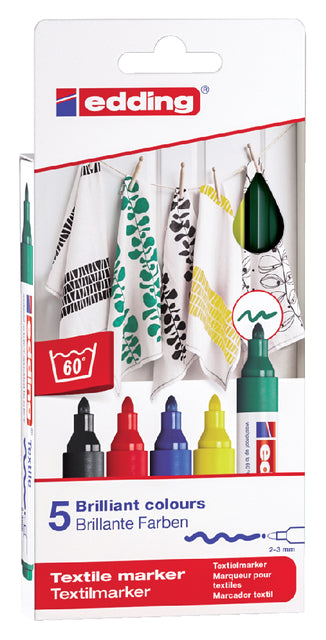 Filztip Edding 4500 Textil um 2-3 mm grundlegender Assorti