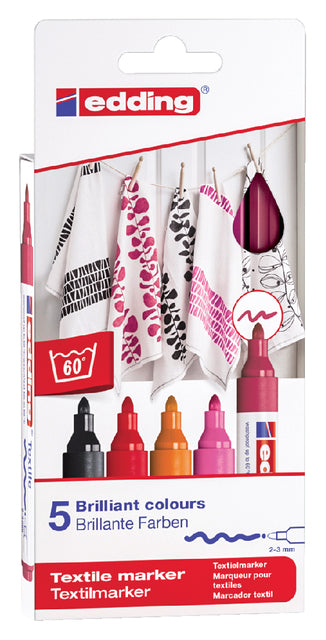 Filztip Edding 4500 Textil um 2-3 mm warmes Assorti