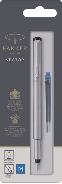 Brunnenstift Parker Vektor Edelstahl Medium