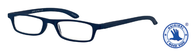 Lesebrille +1.00 Reißverschlussblau