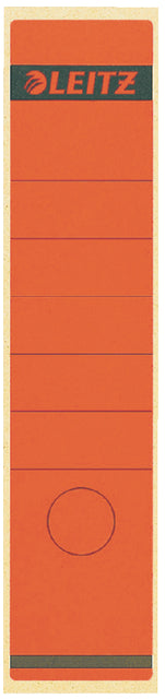 Back Etikett Leitz breit/lang 62x285mm Selbstadhäsiv rot | 10 Stück