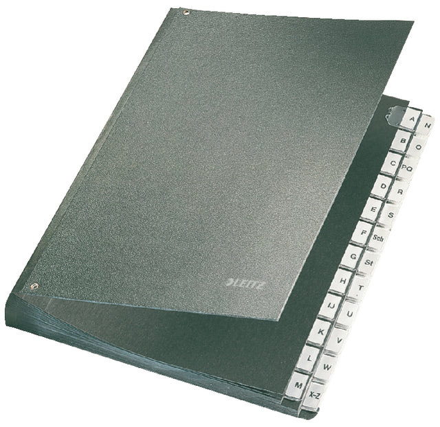 Sortierordner Leitz A4 A-Z Cardboard Schwarz