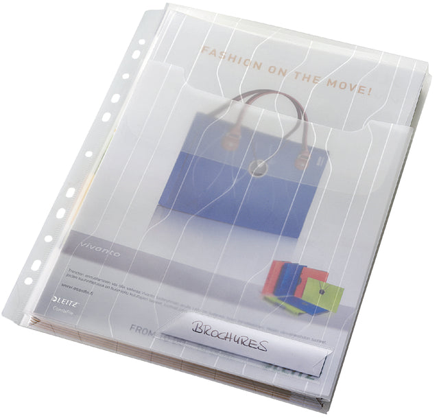 Combifile Leitz 4727 Mundharmonica Visual Ordner A4 PP Transparent | 6 Stück