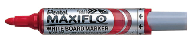 Filz -Tip Pen Pentel MWL5M Maxiflo Whiteboard Rot 3mm | 12 Stücke