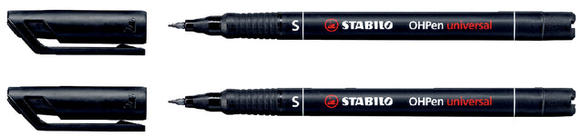 Filz -Tip Stift Stabilo Ohpen Permanent 841/46 Um 0,4 mm schwarz | 10 Stück