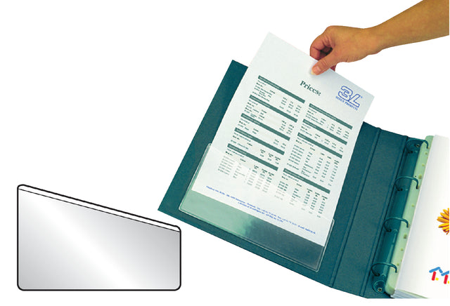 Stektas Tarifold U-Folder 217x130mm Selbstkleber PP Transparent | 10 Stück