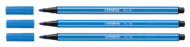 Filz -Tip Stift Stabilo Pen 68/41 Ultramarine Blue | 10 Stück