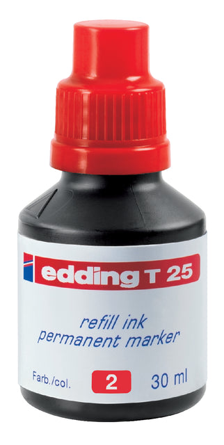 Viltstift Tinte Edding T25 Rot