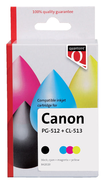 Quantore-Inkcartridge Canon PG-512 Cl-513 SW+KL