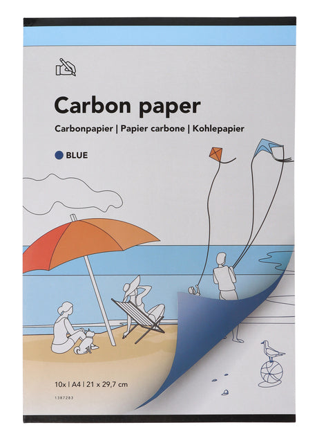 QBasic - Carbon Paper A4 21x31CM 10x Blue | 12 Stücke