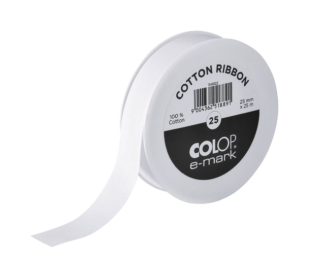 Colop - Textstempel E -Mark -Baumwollband 25 mm x 25m