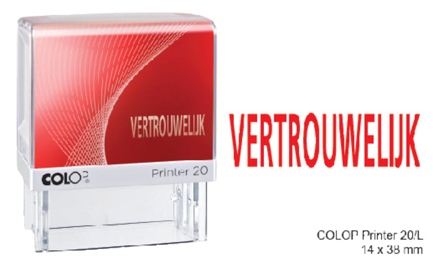 Colop - Wortmarkendrucker 20 vertraulich rot