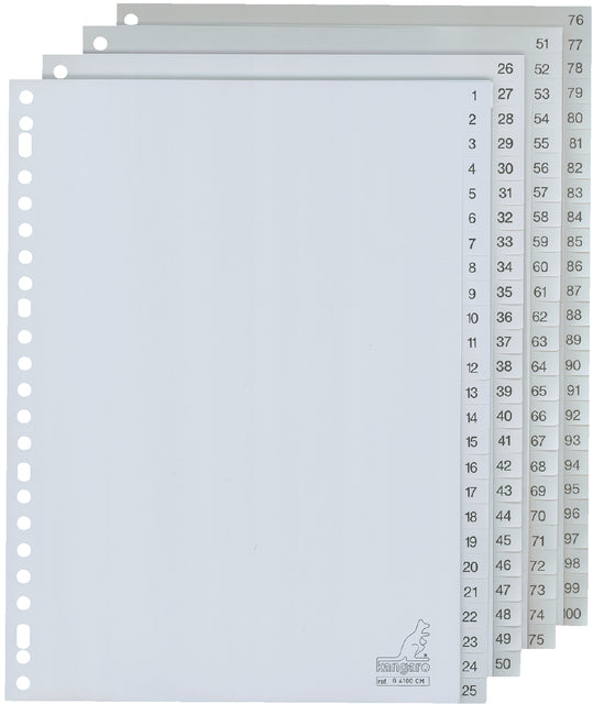 Kangaro - Tab 23R G4100CM 1 100 nummerierte GR PP | 5 Stücke