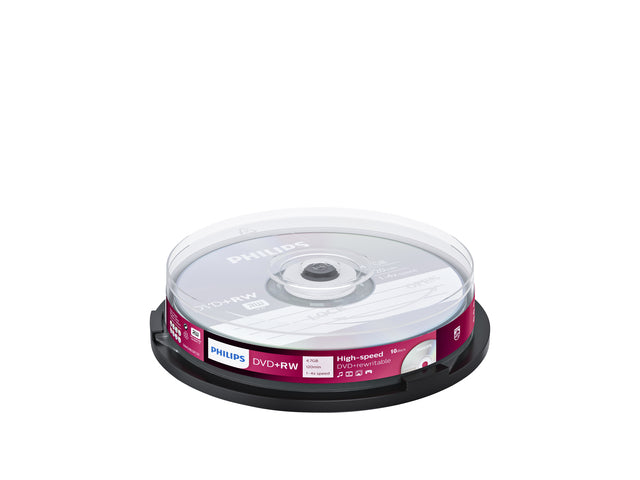 Philips - DVD+RW 4,7 GB 4x SP (10)