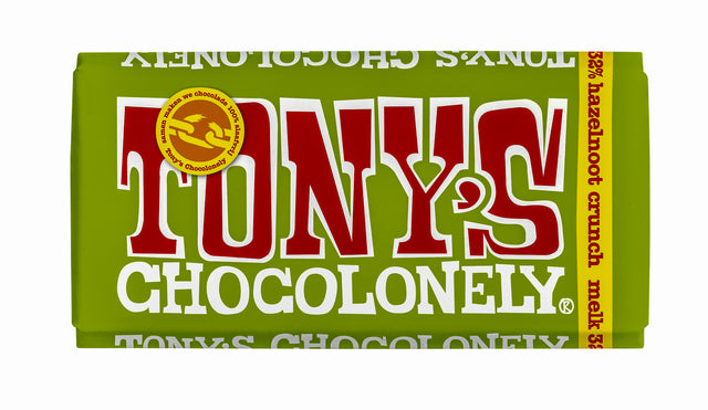 Tony's Chocolonely - Schokolade Tony Chocolonely Milch Haselnuss Crunch | 15 Stücke