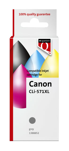 Quantore - Tintenpatrone Canon CL -571XL Grau