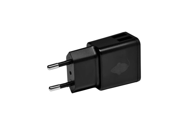 GreenMouse - Ladegerät Green Maus USB A 2x 2,4a Schwarz