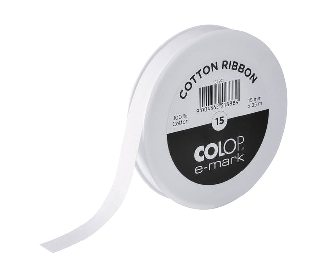 Colop - Textstempel E -Mark -Baumwollband 15 mm x 25m