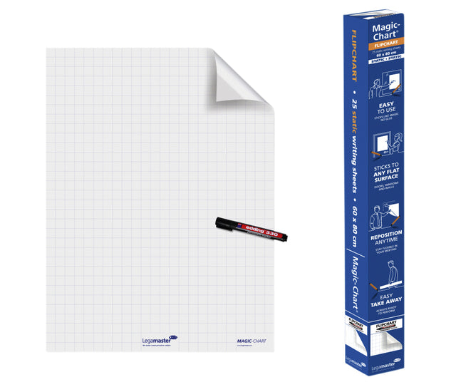 Legamaster - Magic Chart Flip 600x800mm WT Fenster 25V