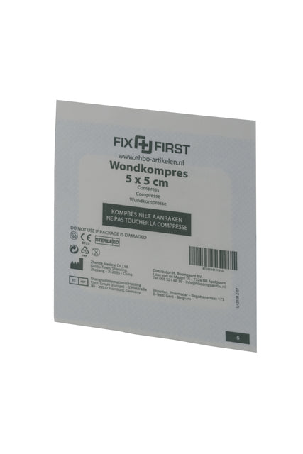 Fixfirst - Gaascompres Steriel 5x5cm