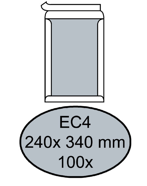 Quantor - Umschlag Bordrug EC4 240x340 ZK 120gr WT
