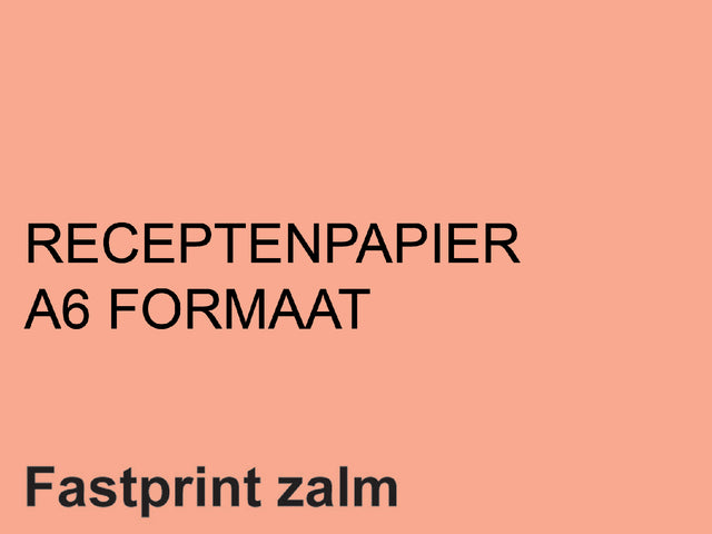 Fastprint - Rezeptpapier a6 80gr salm