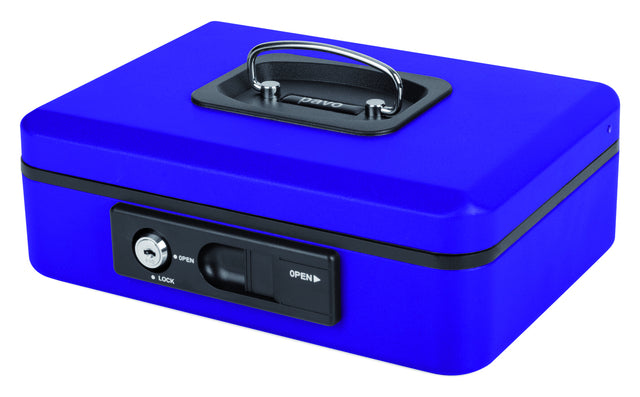 Pavo - Geldbox Deluxe 250x180x90mm Blau